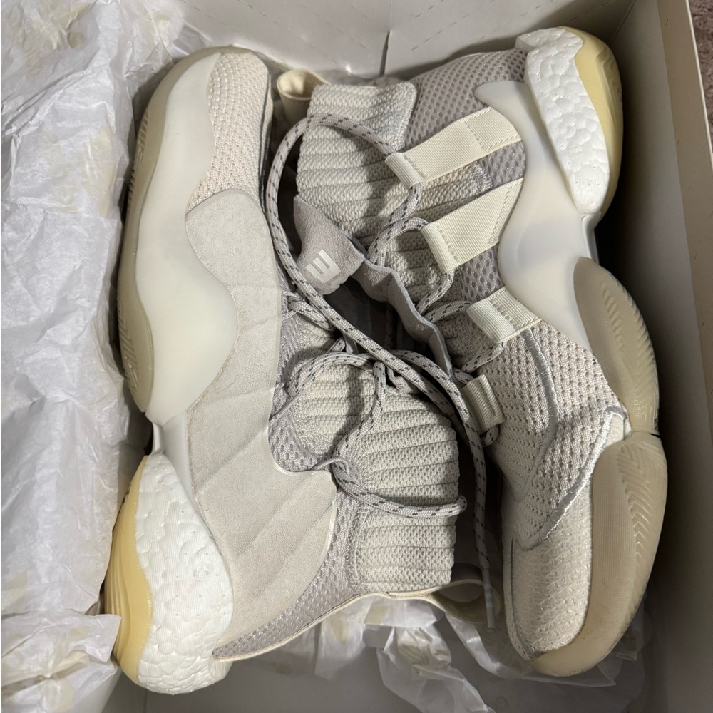 Size 11 - adidas Pharrell x Crazy BYW X Cream White